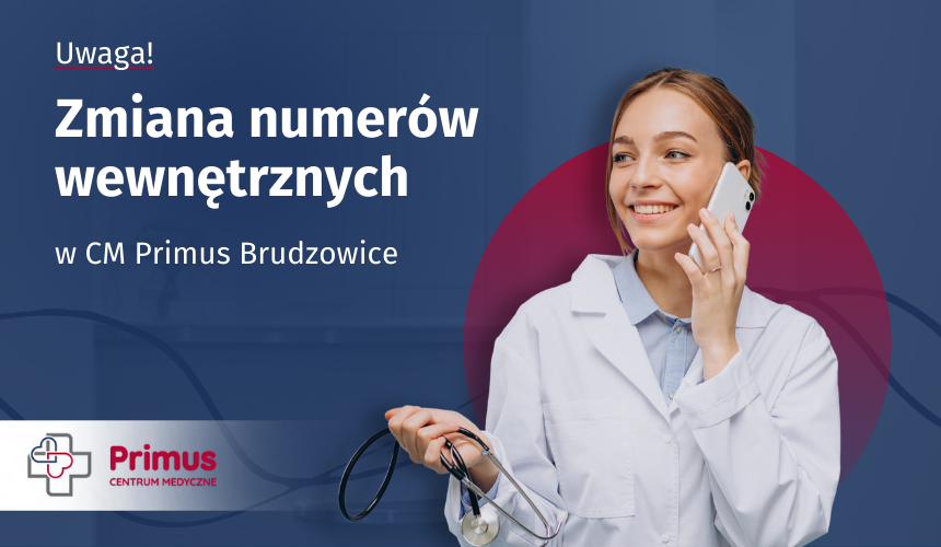 Zmiana numerów wewnętrznych w CM Primus Brudzowice